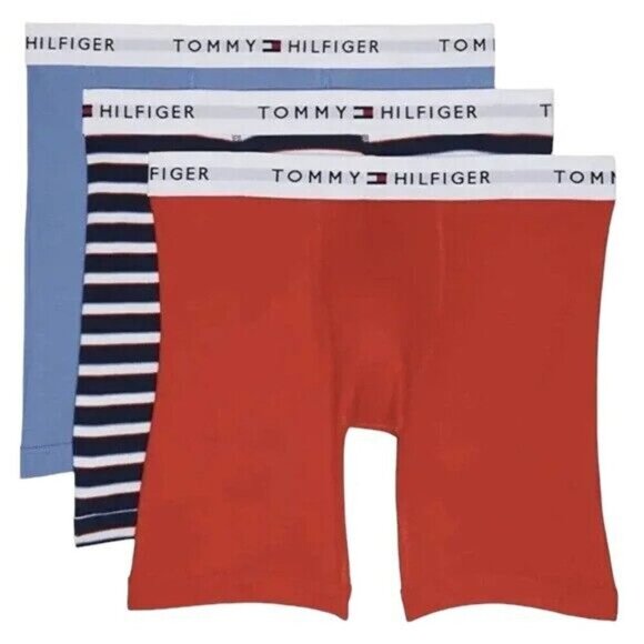 Tommy Hilfiger 3 Pack Men's Cotton Classics Boxer Briefs Size Medium New _A2 - Picture 2 of 11